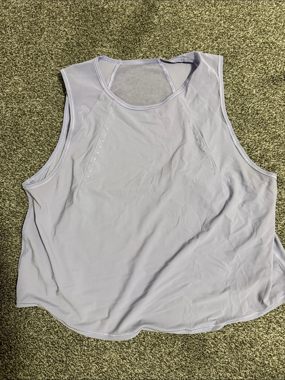 Sculpt cropped Light Lavender Sleeveless Women’s Performance Tank Top